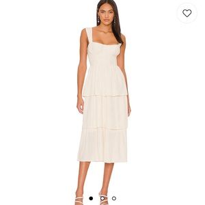 Viral corset midi white ivory we wore what dress
